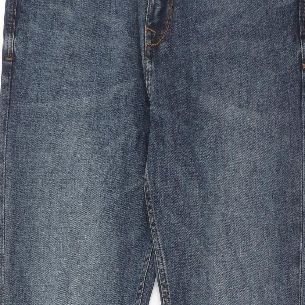 NEXT Mens Blue Cotton Skinny Jeans Size 32 in L33 in Regular Zip