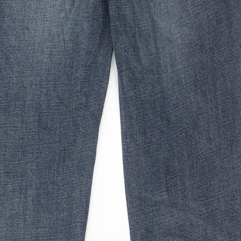 NEXT Mens Blue Cotton Skinny Jeans Size 32 in L33 in Regular Zip
