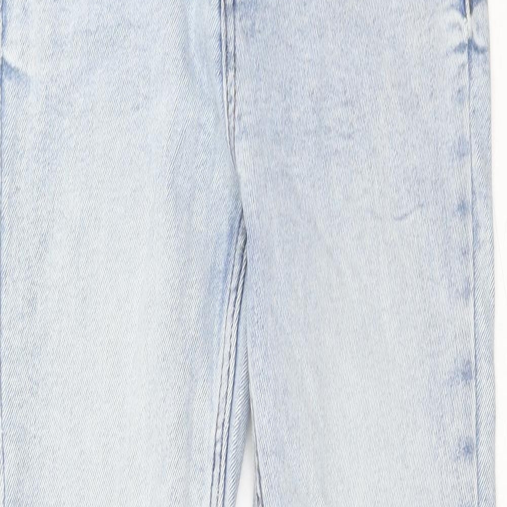 New Look Womens Blue Cotton Skinny Jeans Size 10 Regular Zip