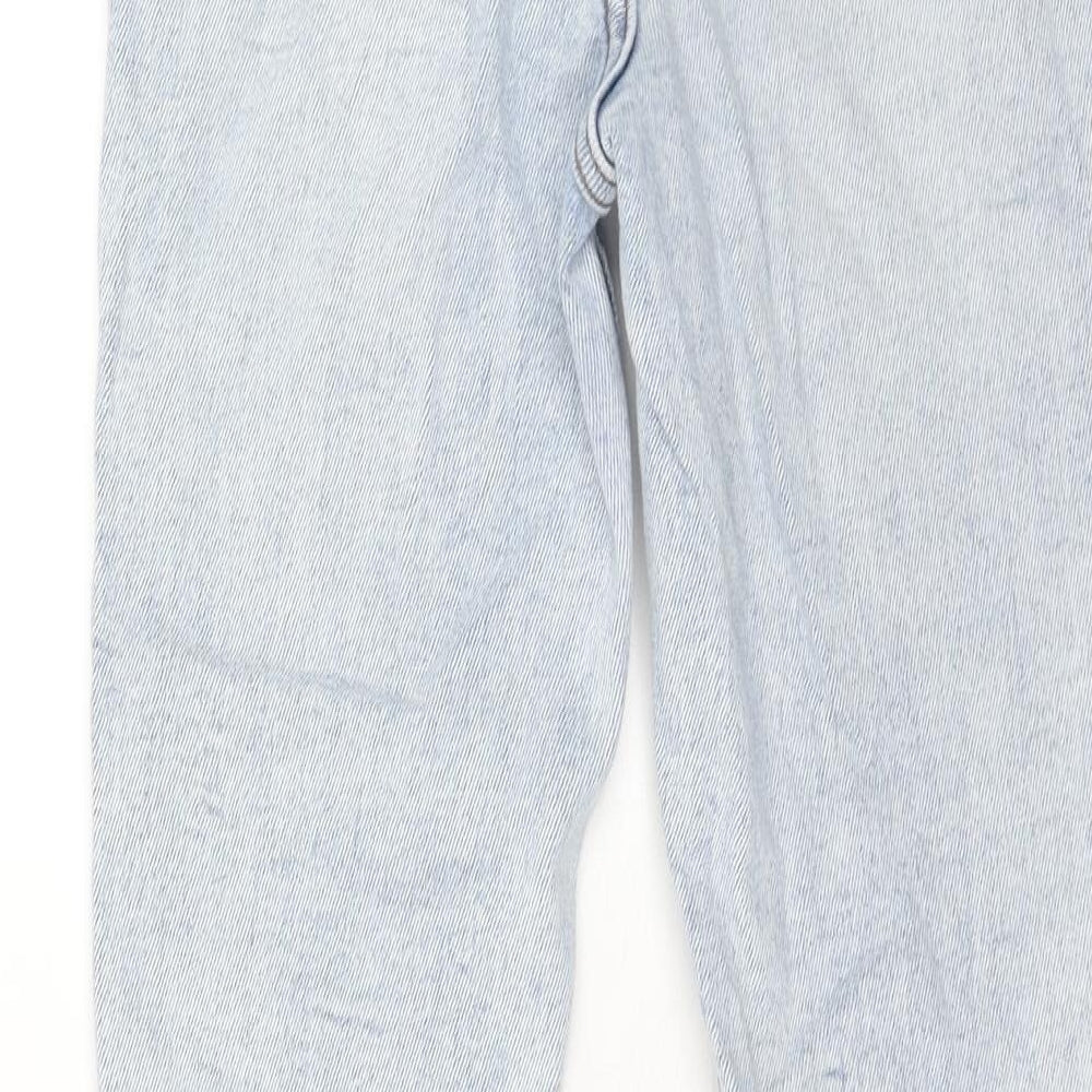 New Look Womens Blue Cotton Skinny Jeans Size 10 Regular Zip