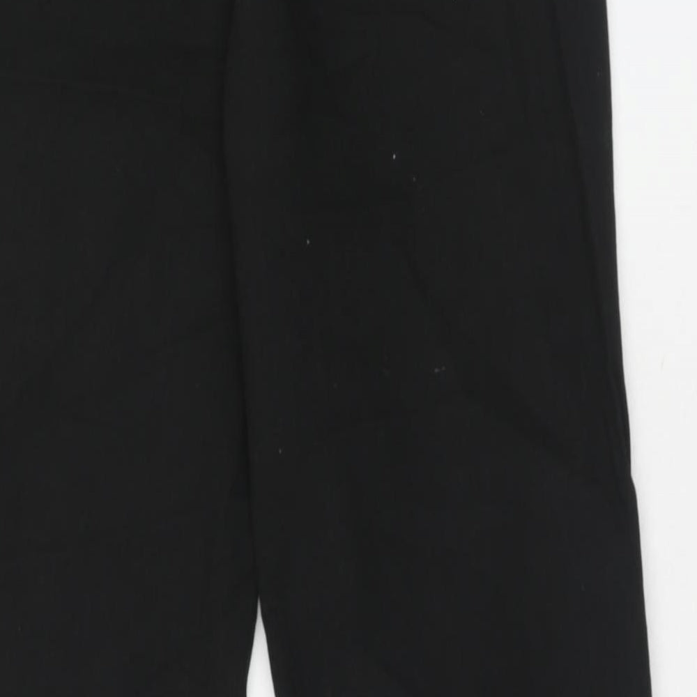 JD Williams Womens Black Cotton Bootcut Jeans Size 18 Regular Zip