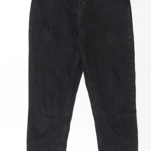 NA-KD Womens Black Polyester Skinny Jeans Size 8 Regular Zip