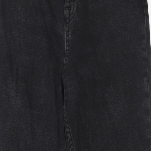 NA-KD Womens Black Polyester Skinny Jeans Size 8 Regular Zip