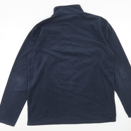 Mountain Warehouse Mens Blue Polyester Pullover Sweatshirt Size L