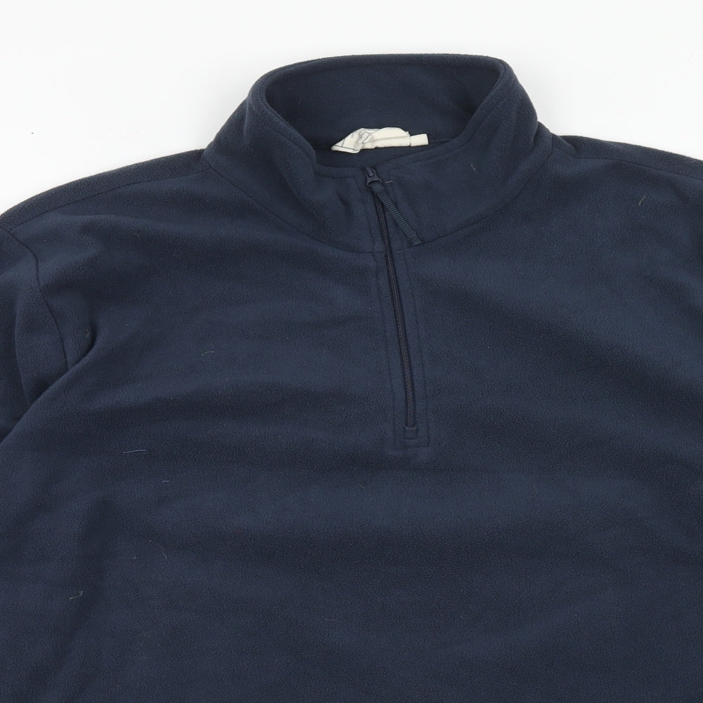 Mountain Warehouse Mens Blue Polyester Pullover Sweatshirt Size L