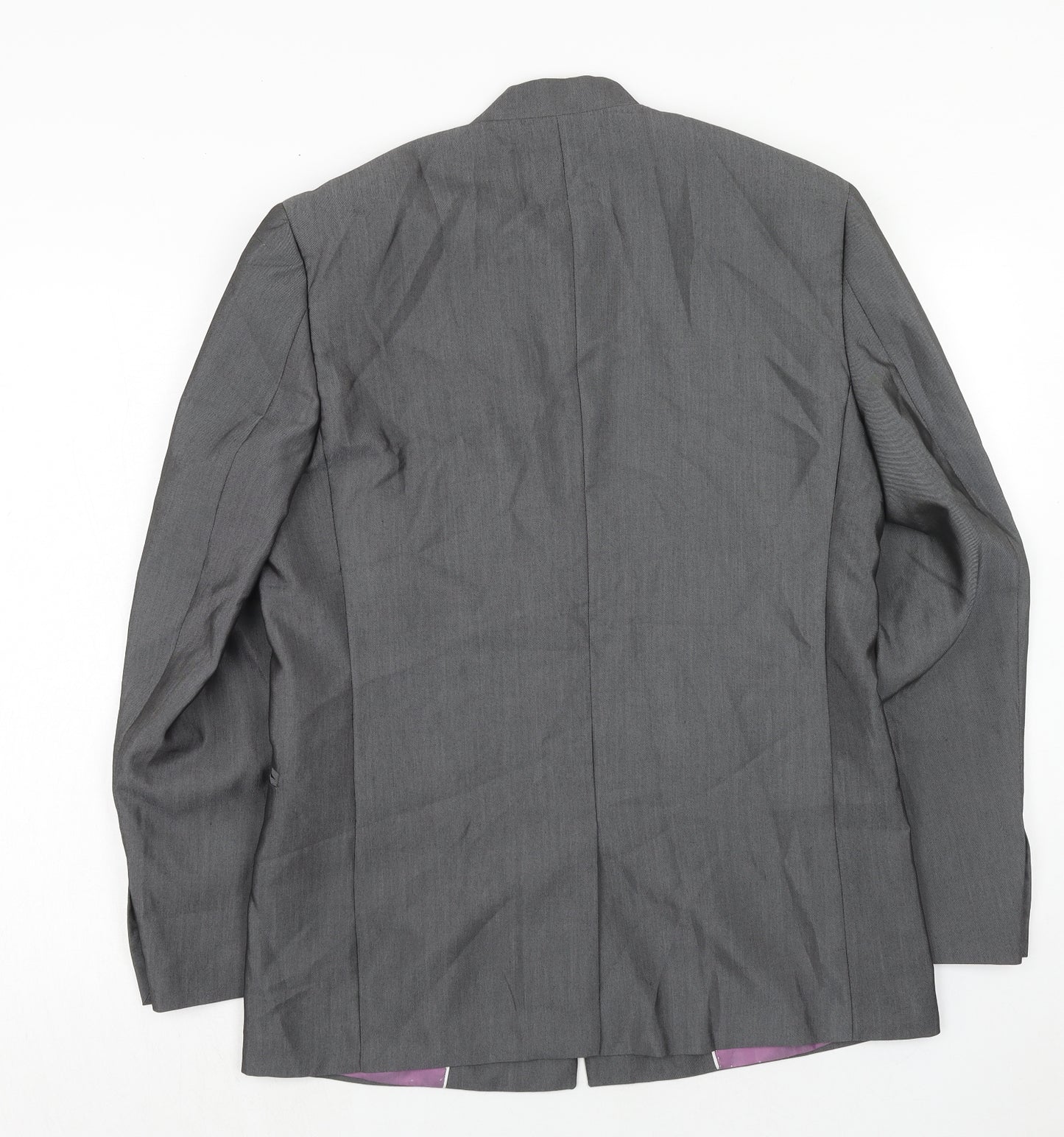 Marc Darcy Mens Grey Polyacrylate Fibre Jacket Suit Jacket Size 40 Regular