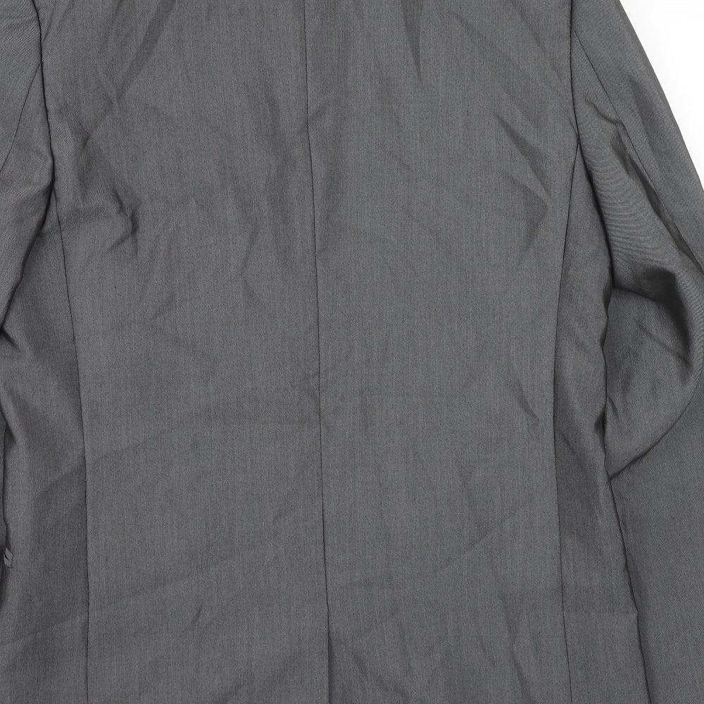 Marc Darcy Mens Grey Polyacrylate Fibre Jacket Suit Jacket Size 40 Regular