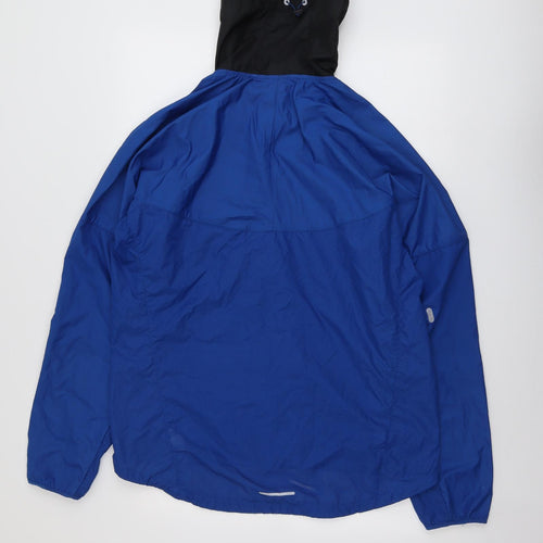 Nike Mens Blue Windbreaker Jacket Size L Zip