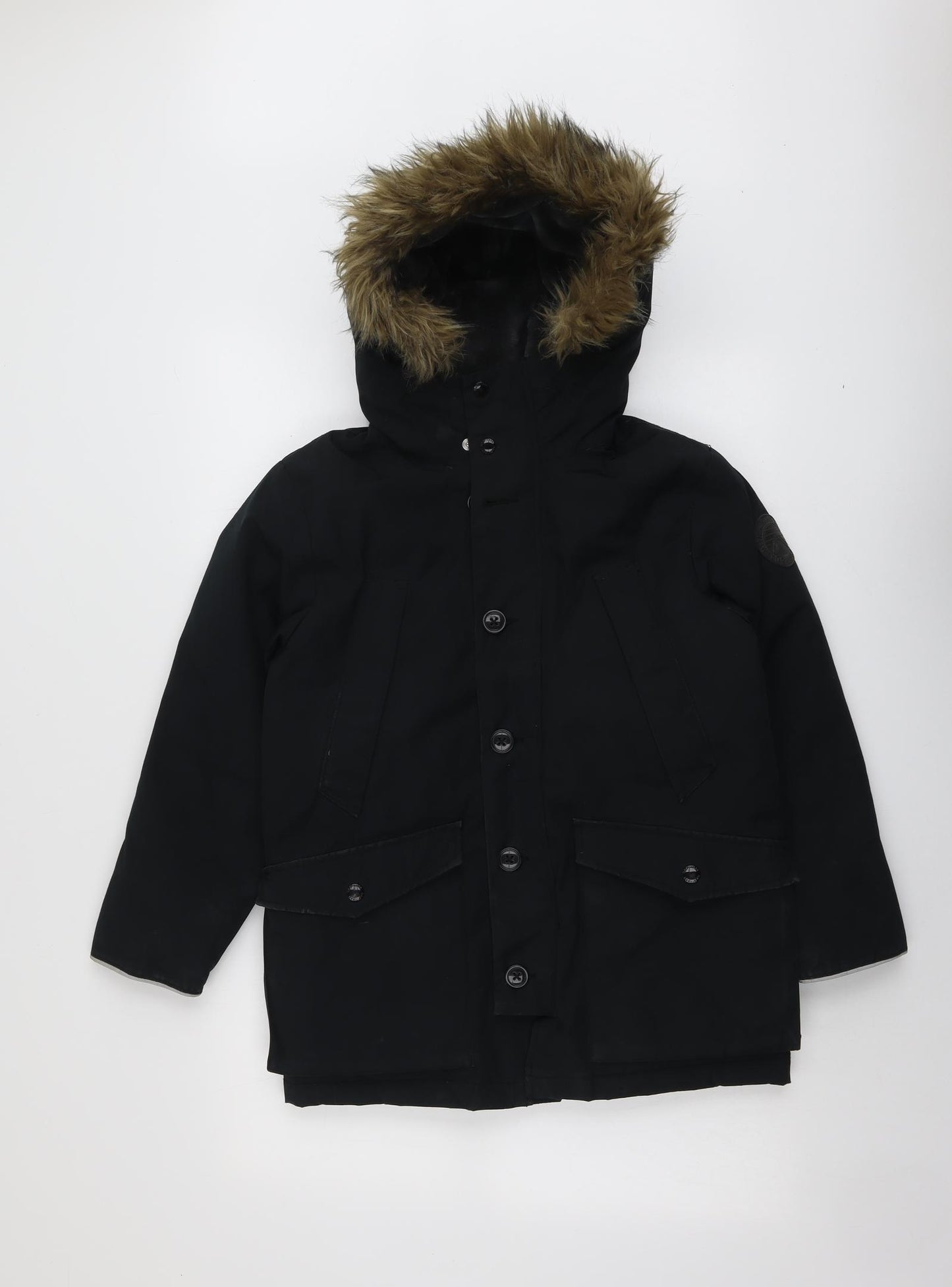 Gap Boys Black Jacket Size 10-11 Years Zip
