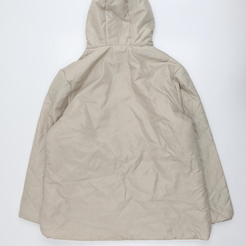 Anne De Lancay Womens Beige Jacket Size L Zip
