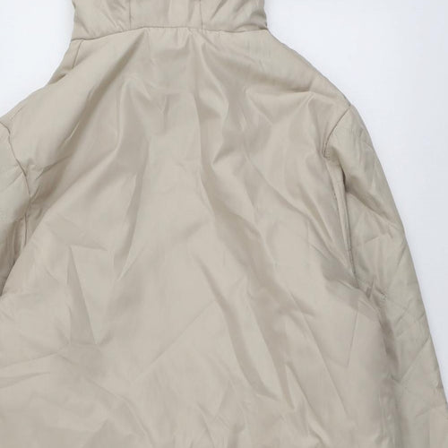 Anne De Lancay Womens Beige Jacket Size L Zip