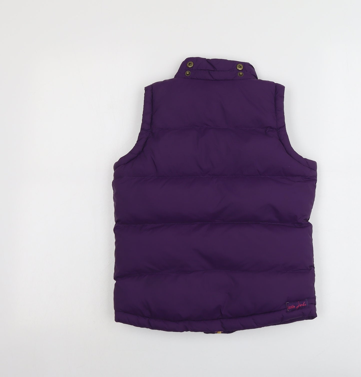 Joules Girls Purple Gilet Jacket Size 8 Years Zip