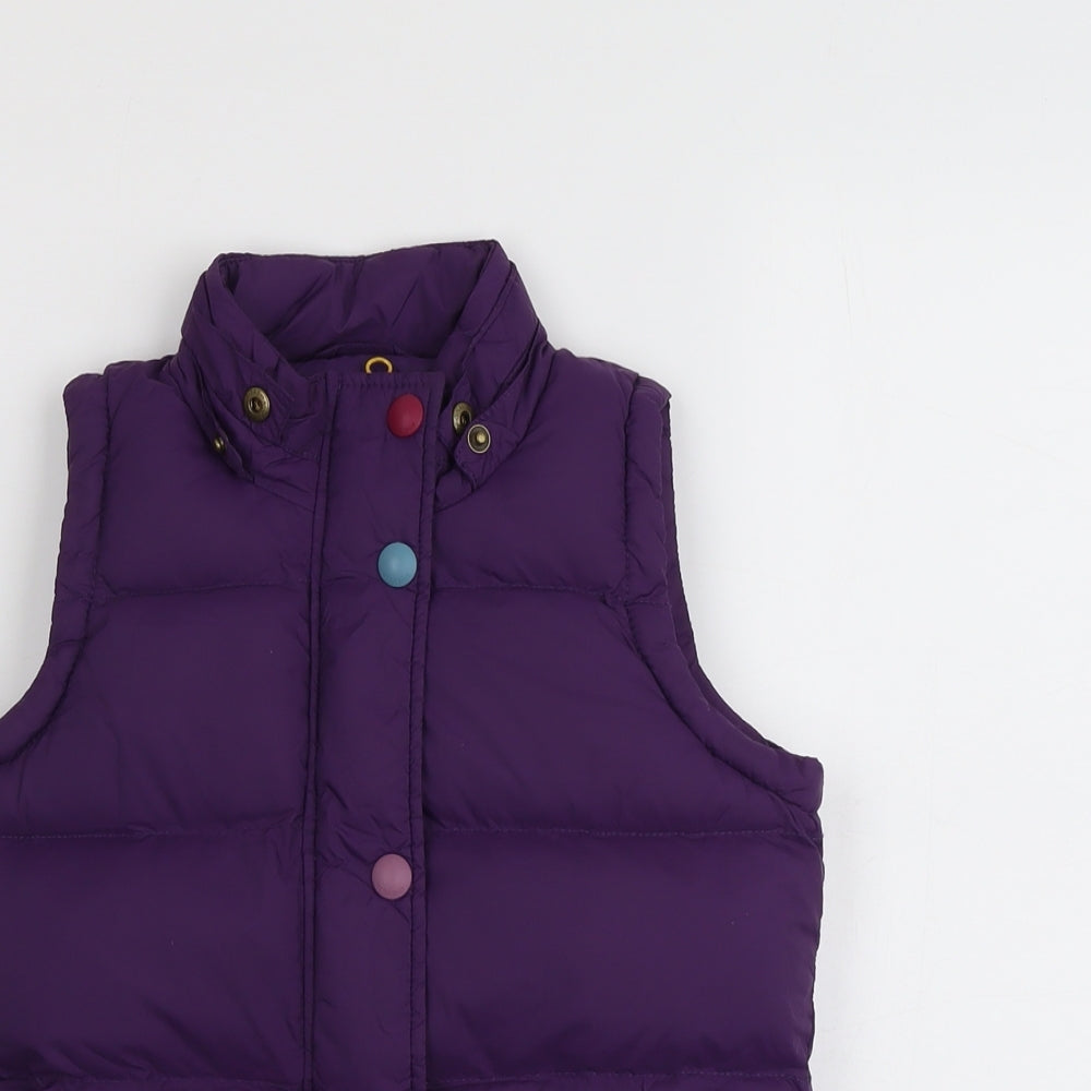Joules Girls Purple Gilet Jacket Size 8 Years Zip
