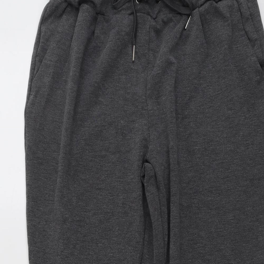 ESMARA Womens Grey Viscose Jogger Trousers Size 16 L26 in Regular Drawstring