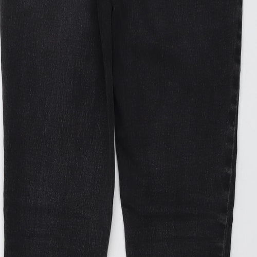 Dorothy Perkins Womens Grey Cotton Skinny Jeans Size 10 L28 in Regular Button