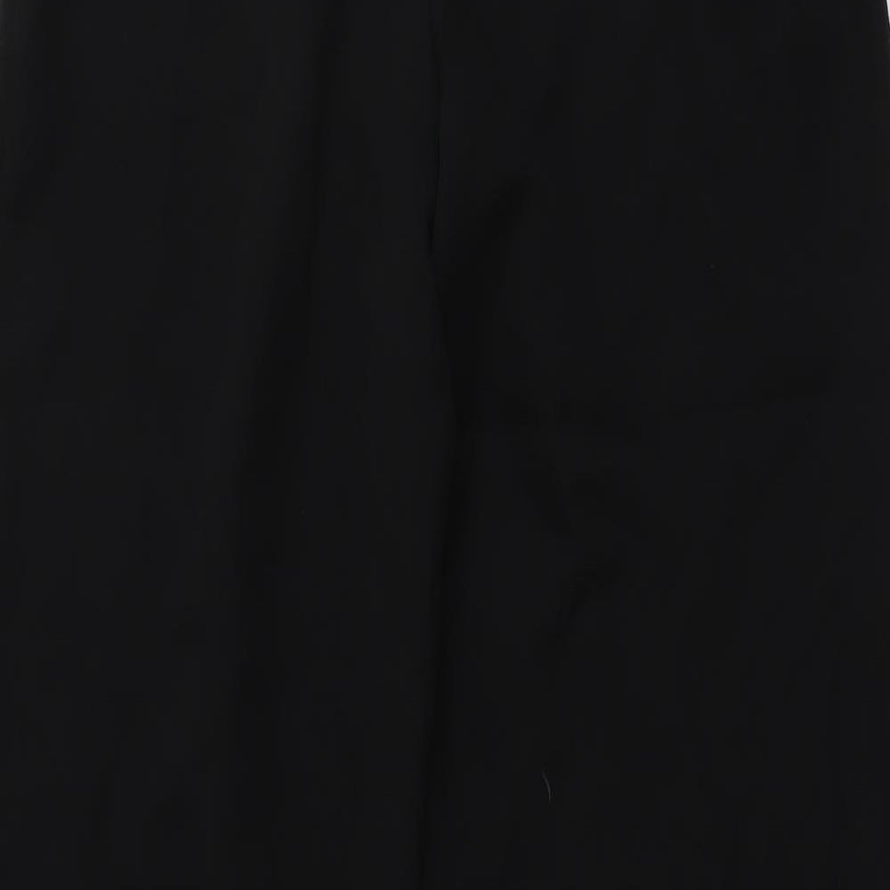 Very Womens Black Polyester Trousers Size 14 L31 in Regular Drawstring