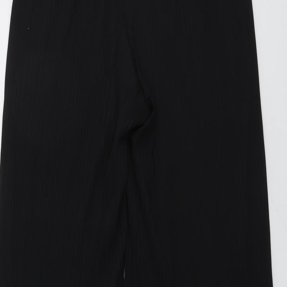 ASOS Womens Black Polyester Trousers Size 8 L23 in Regular