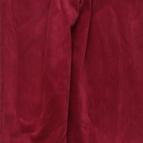 Crew Clothing Womens Pink Cotton Trousers Size 10 L29 in Regular Button