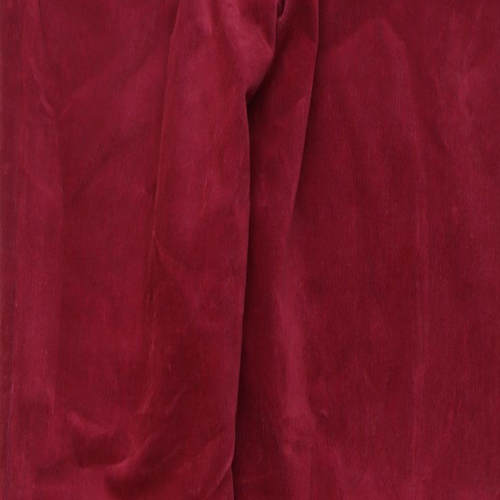 Crew Clothing Womens Pink Cotton Trousers Size 10 L29 in Regular Button
