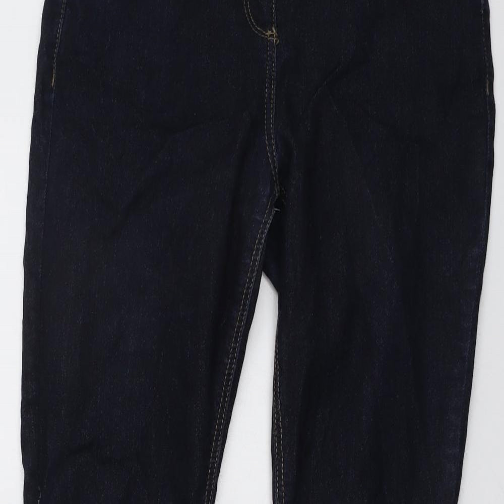 Wallis Womens Blue Cotton Skinny Jeans Size 8 L27 in Regular Button