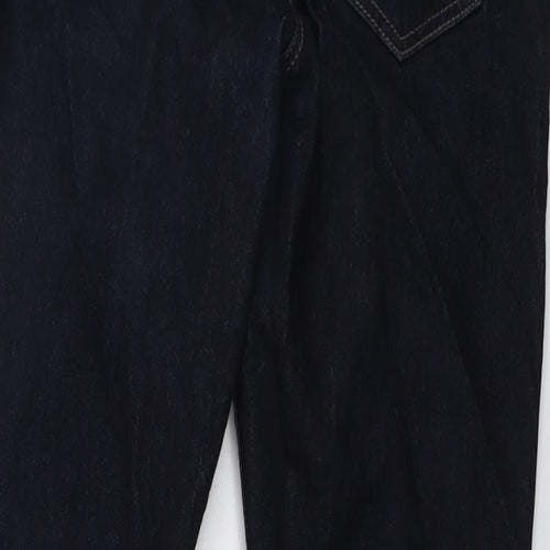 Wallis Womens Blue Cotton Skinny Jeans Size 8 L27 in Regular Button