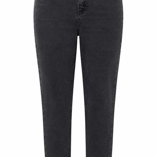 New Look Womens Grey Cotton Skinny Jeans Size 14 L25 in Regular Button