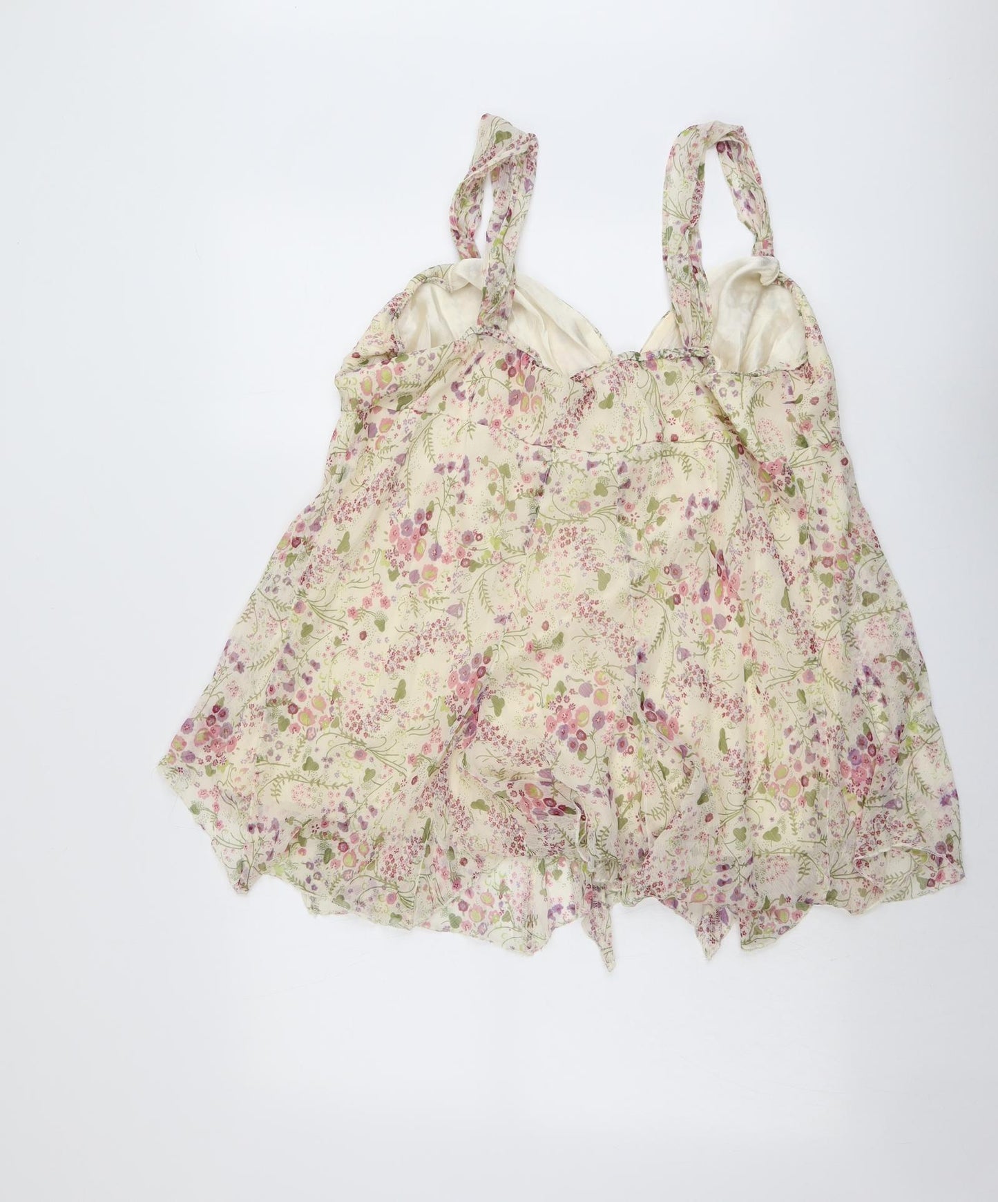 Agenda Womens Multicoloured Floral Polyester Basic Tank Size 22 Sweetheart