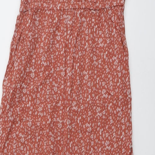 NEXT Girls Pink Floral Viscose Jumpsuit One-Piece Size 11 Years Pullover