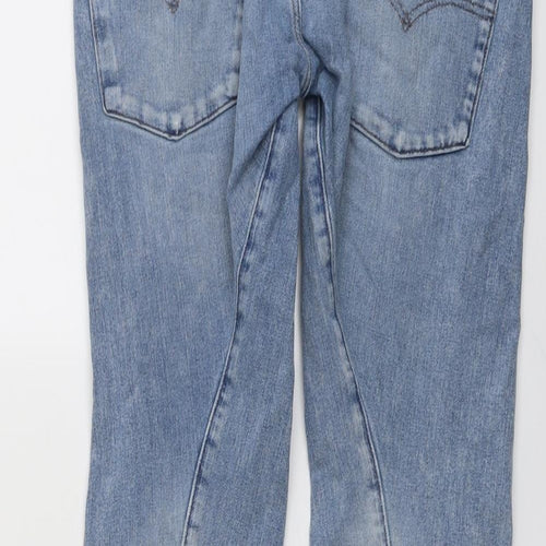 Levi's Mens Blue Cotton Straight Jeans Size 30 in L30 in Regular Button