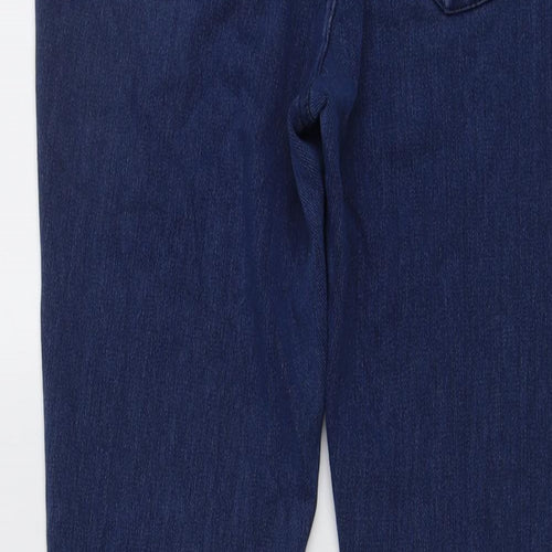 Marks and Spencer Womens Blue Cotton Skinny Jeans Size 12 L25 in Regular