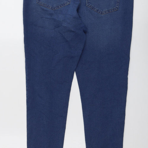 Marks and Spencer Womens Blue Cotton Jegging Jeans Size 16 L27 in Regular