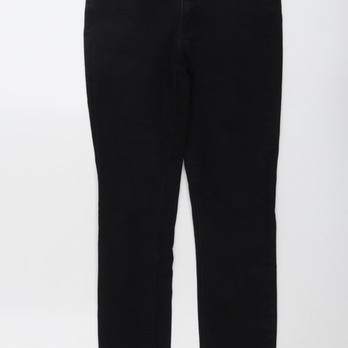 ASOS Womens Black Cotton Skinny Jeans Size 28 in L32 in Regular Button