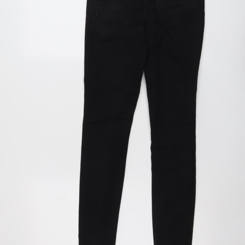 ASOS Womens Black Cotton Skinny Jeans Size 28 in L32 in Regular Button