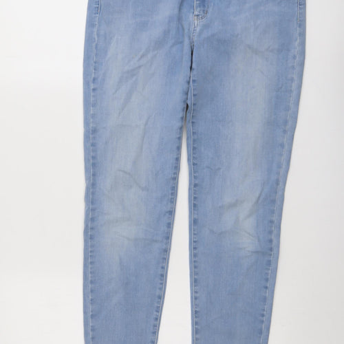 Unqilo Womens Blue Cotton Skinny Jeans Size 29 in L28 in Regular Button