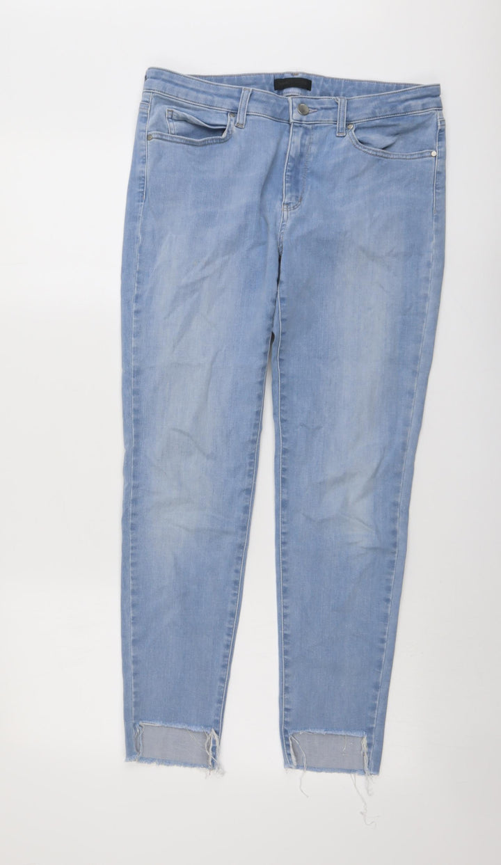 Unqilo Womens Blue Cotton Skinny Jeans Size 29 in L28 in Regular Button