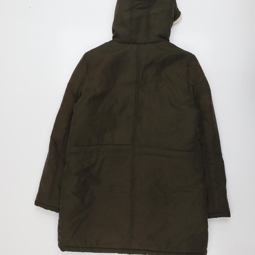 B.YOU Womens Green Jacket Size 10 Zip