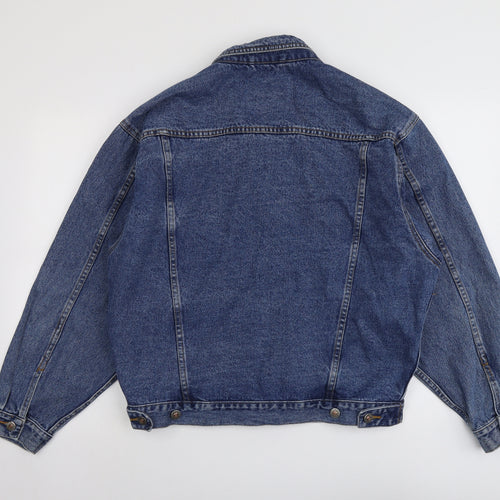 Unit 3 Mens Blue Jacket Size M Button