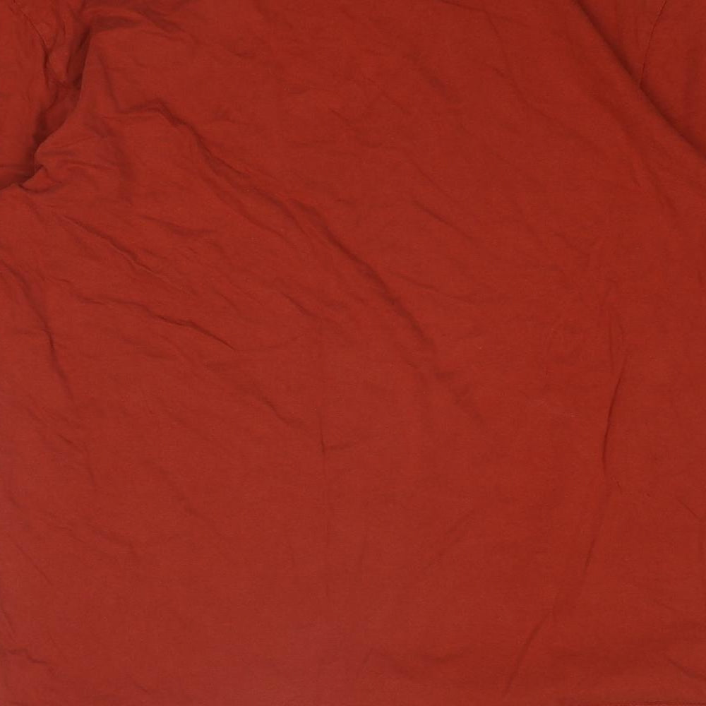 Peter Storm Mens Orange Polyester T-Shirt Size M Round Neck