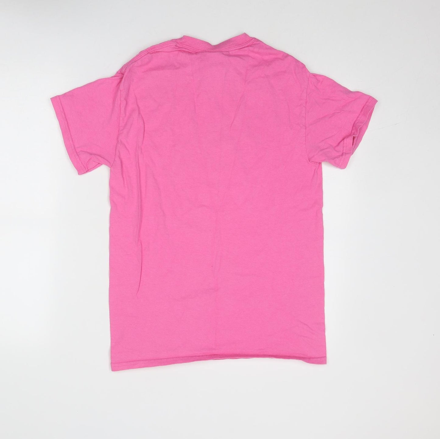 Peppa Pig Womens Pink Cotton Basic T-Shirt Size S Round Neck - Mummy Pig