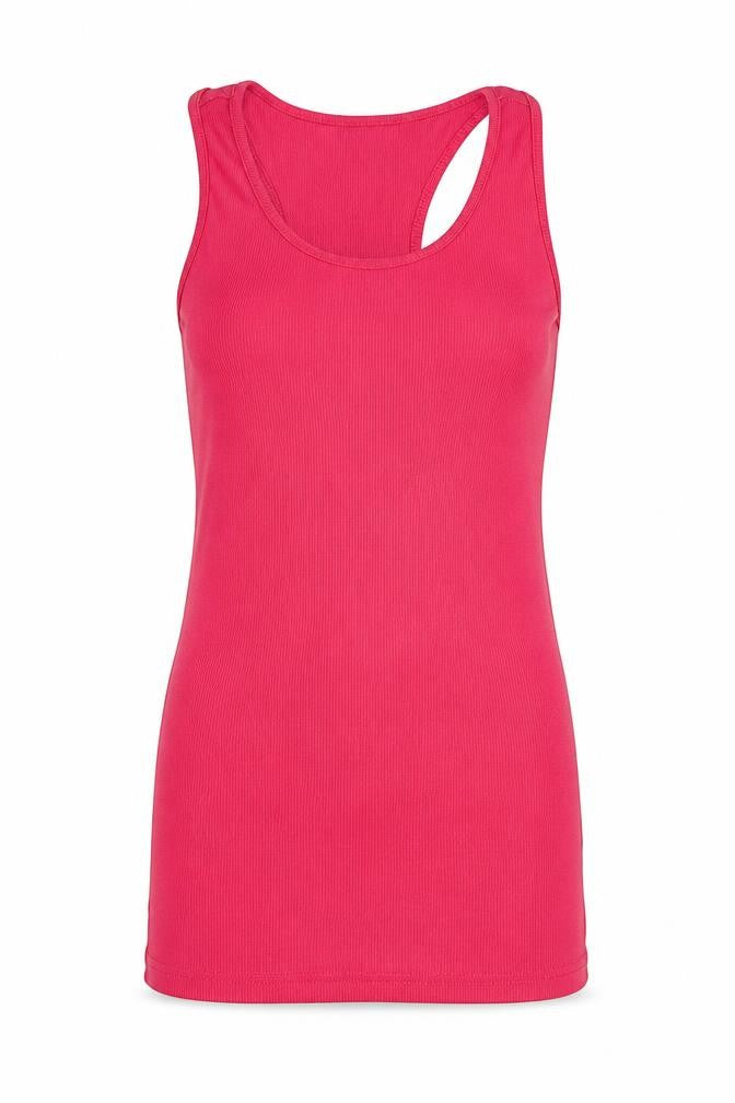 Next Womens Pink Polyester Basic Tank Size 8 Round Neck