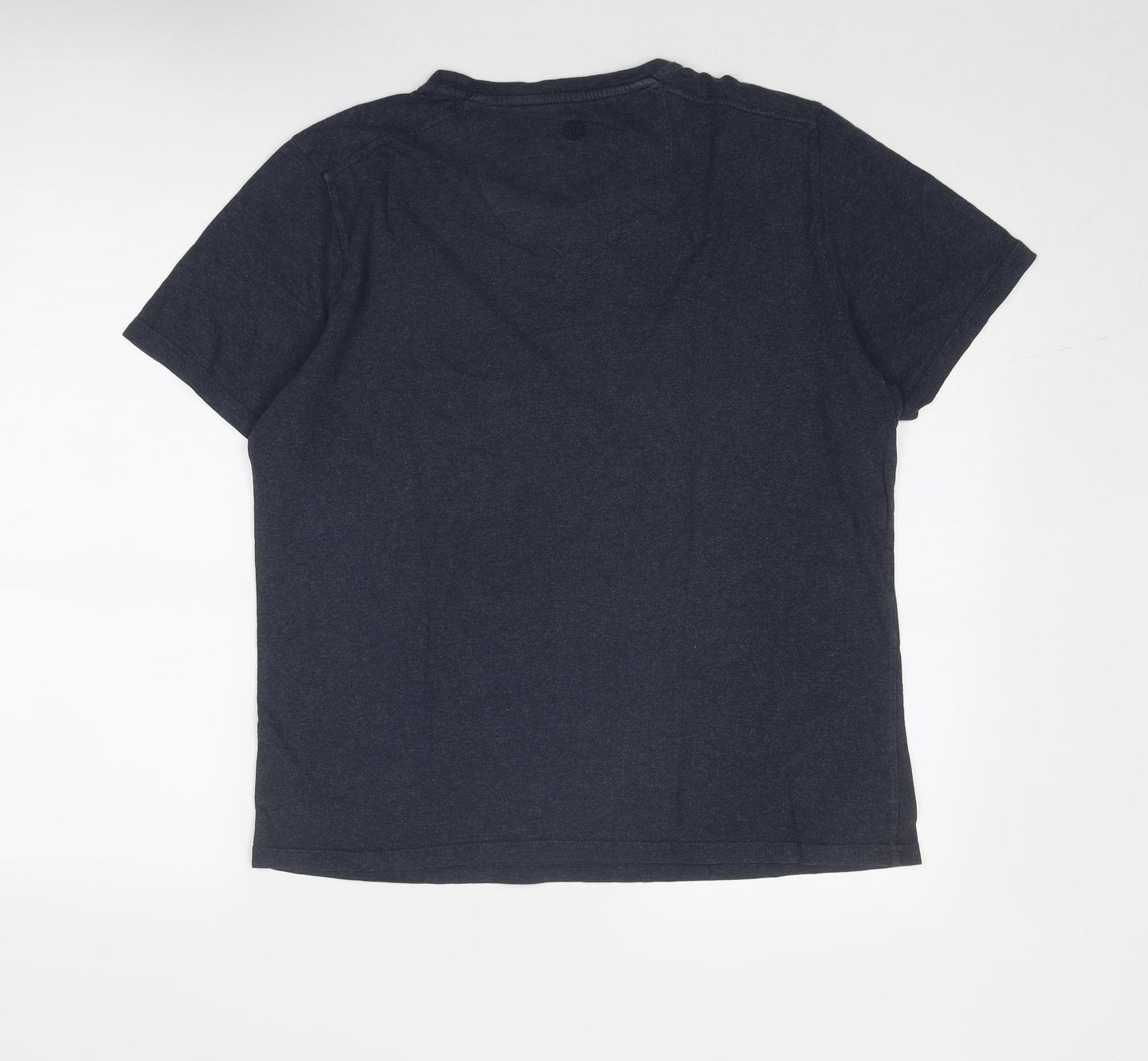 Fat Face Mens Blue Cotton T-Shirt Size L Round Neck