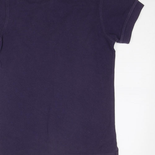 Lyle & Scott Mens Purple Cotton Polo Size S Collared Button