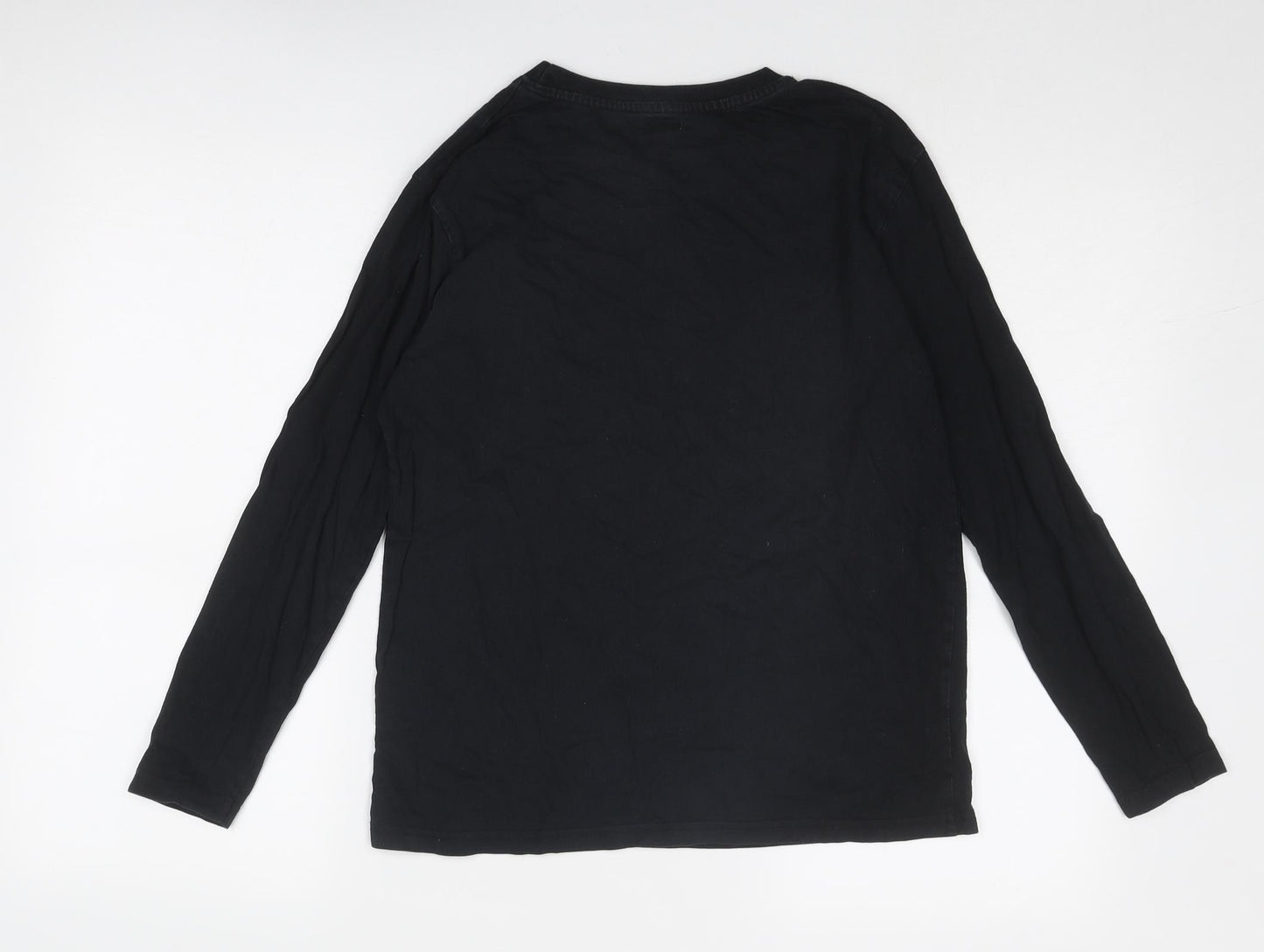 Dynamic Boys Black Cotton Basic T-Shirt Size 11-12 Years Round Neck Pullover - Skull