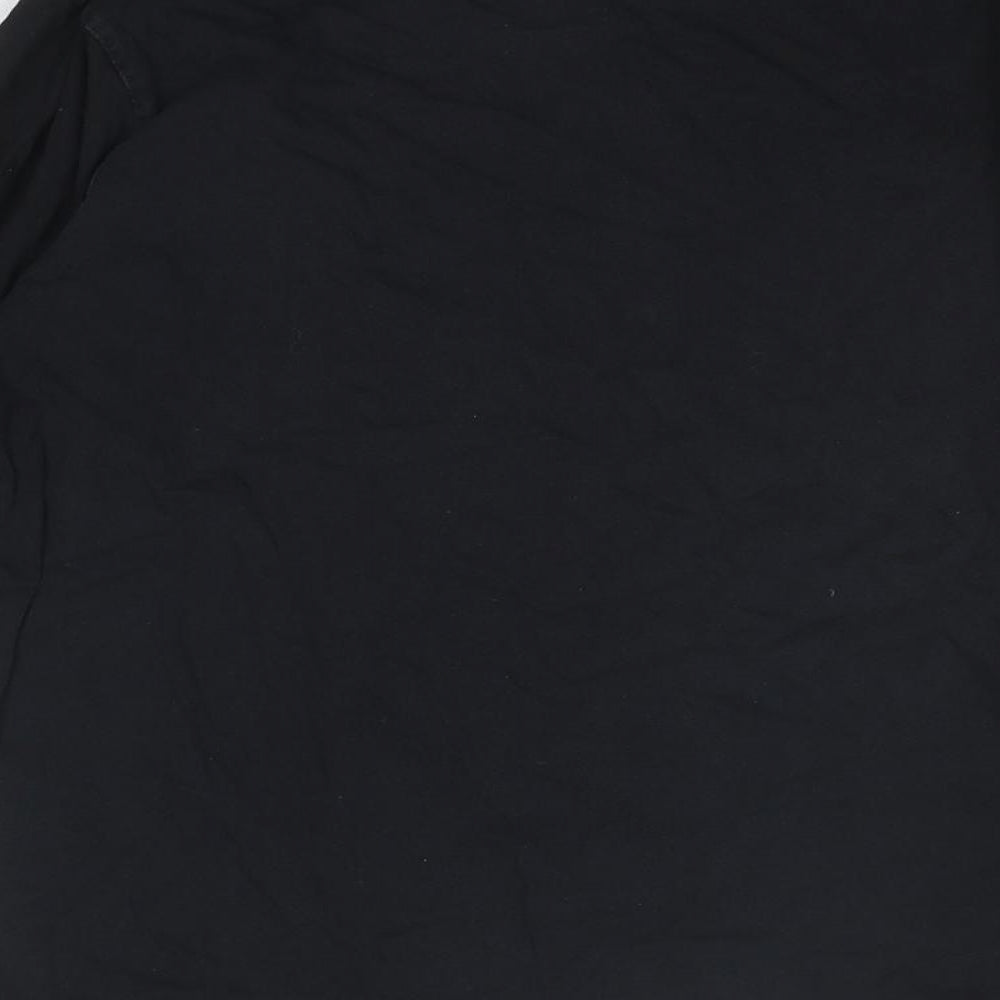 Dynamic Boys Black Cotton Basic T-Shirt Size 11-12 Years Round Neck Pullover - Skull