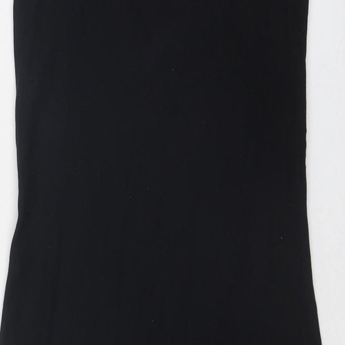 AllSaints Womens Black Polyester Bodycon Size 6 Off the Shoulder Pullover