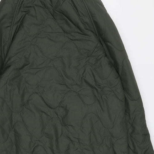 Goodmove Womens Green Quilted Coat Size 12 Zip