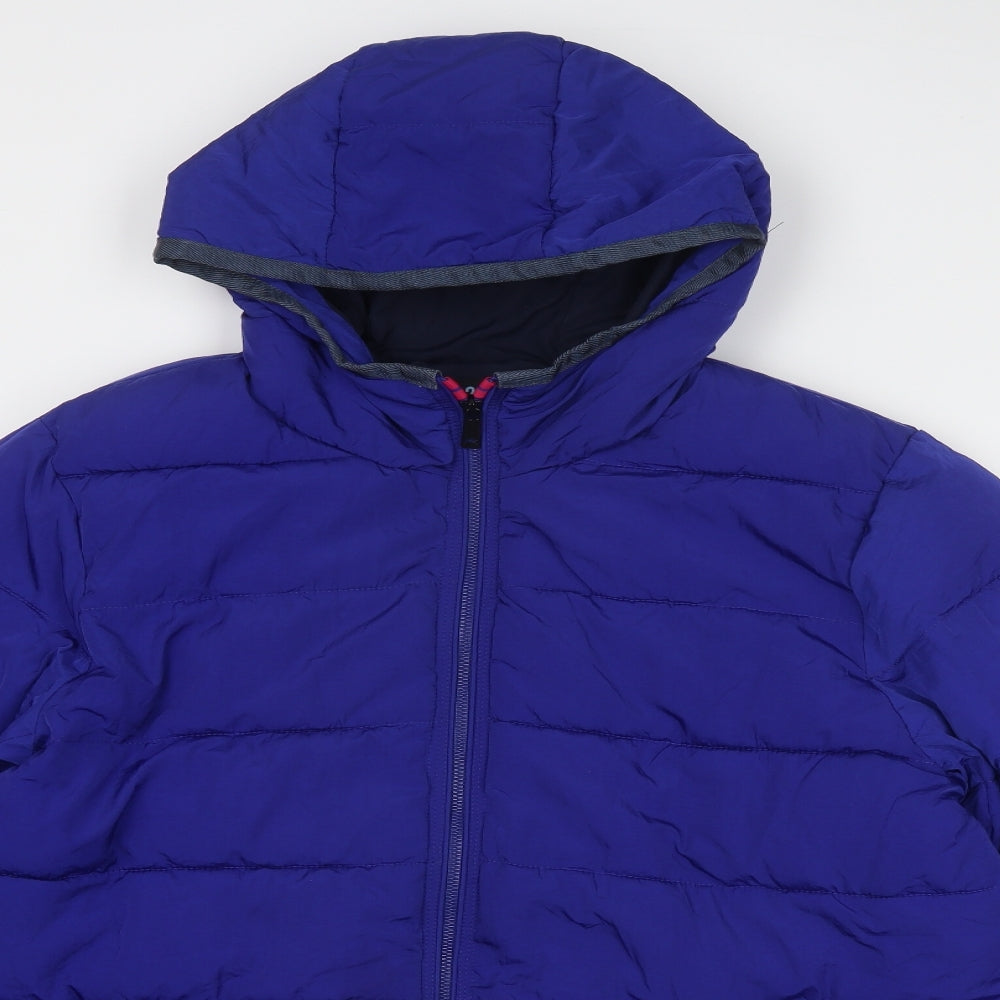 Scotch & Soda Mens Blue Quilted Jacket Size XL Zip