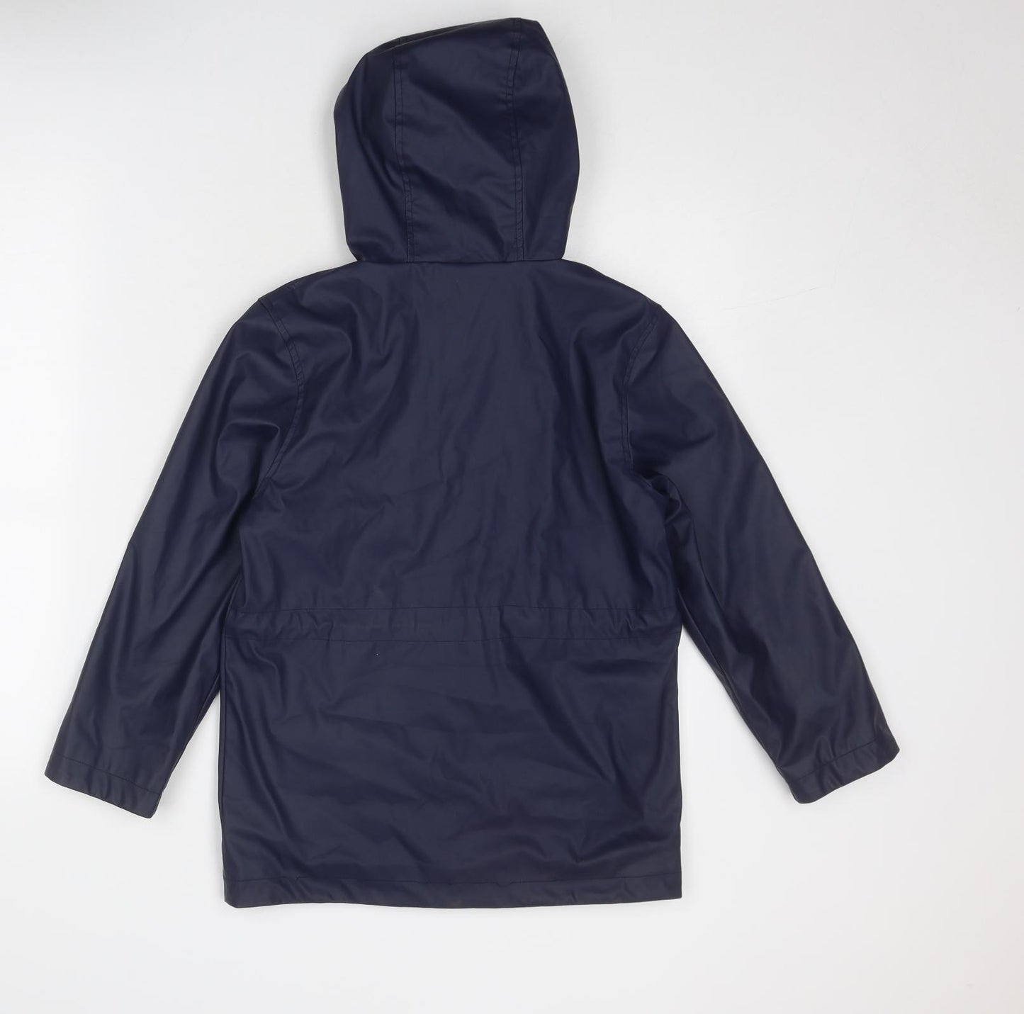 John Lewis Boys Blue Rain Coat Coat Size 10 Years Zip