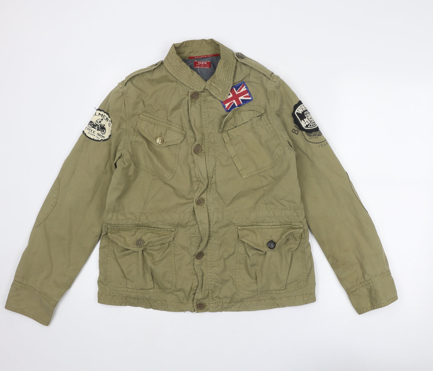 Razer Womens Green Jacket Size 14 Button