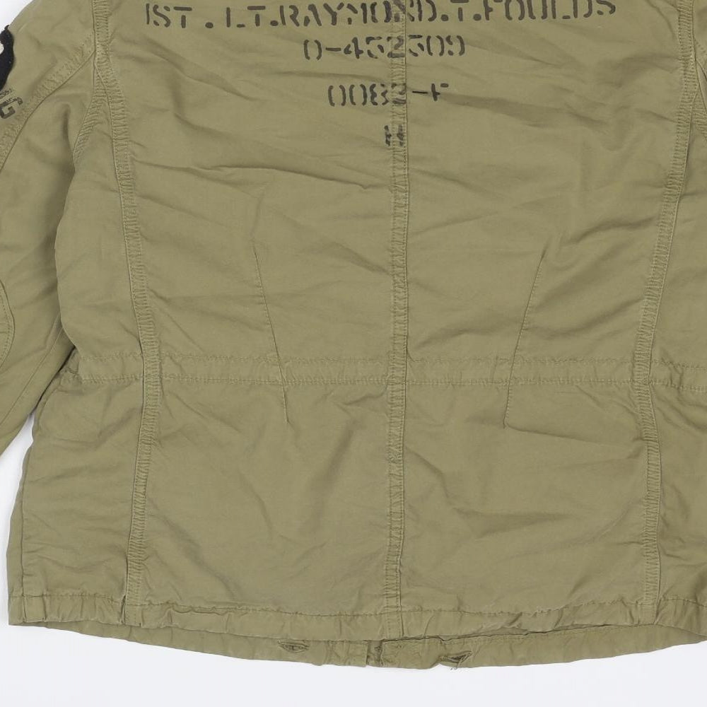 Razer Womens Green Jacket Size 14 Button
